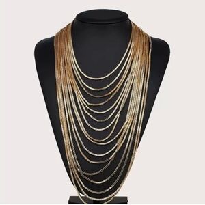 Elegant Gold and Silver Layered Necklace